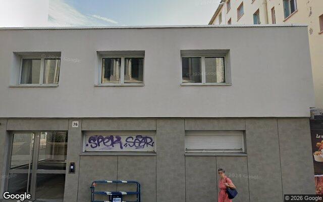 Façade : 76 rue Antoine Charial, Lyon
