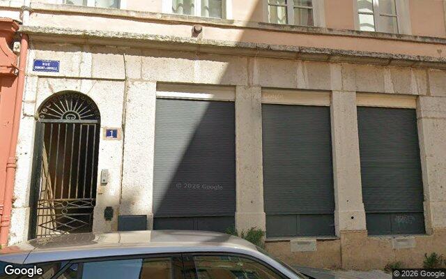 Façade : 1 rue Dumont d'Urville, Lyon